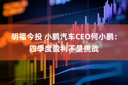 明福今投 小鹏汽车CEO何小鹏：四季度盈利不是挑战